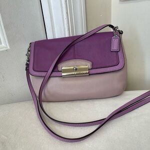 Coach Kristin Spectator leather crossbody Bag EUC